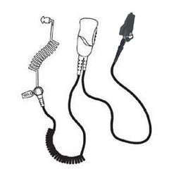 Pryme SPM-1311QD Medium Duty Lapel Mic with Acoustic Tube Earphone and Quick Disconnect for Kenwood Radios