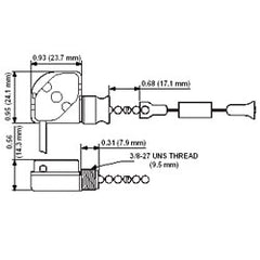 Leviton 10097-8 Compact, Single Circuit Pull Chain Switch