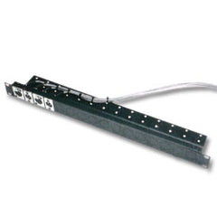 Middle Atlantic UNI-1-C Universal Connector Panel with Strain Relief Shelf for Cables