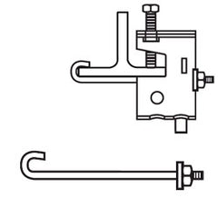 Erico BC110000EG J-Bolt for BC10 Beam Clamp (Pkg of 25)
