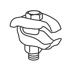 Erico PAR-0037HD Pipe-To-Beam Clamps, 3/8" Diameter Pipe (Package of 25)