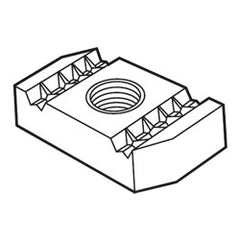 Erico NUT0025EG Strut Nut for Struts 1-5/8" (41 mm) wide (Package of 100)