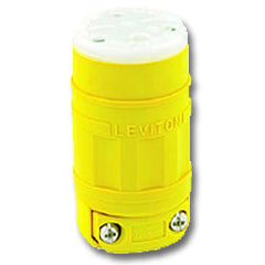 Leviton 2547 15Amp 125V 2-Pole 3-Wire Locking Connector