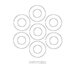 Erico F140000EG Square Channel Washer (Package of 100)