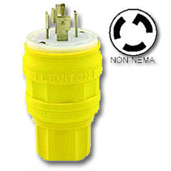 Leviton 28W08 Wetguard Non-NEMA Non-Grounding Plug (For replacement use only)