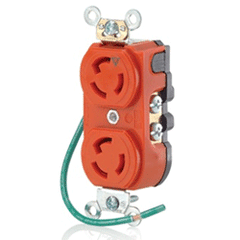 Leviton 4700-IG 15 Amp, 125 Volt, Duplex Receptacle with Isolated Ground