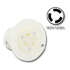Leviton 7557 15Amp Non-NEMA Locking Flanged Outlet