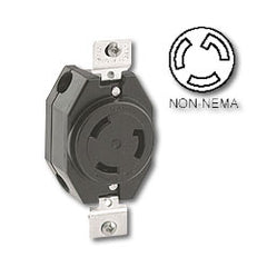 Leviton 3330 30Amp Non-NEMA Single Flush Receptacle