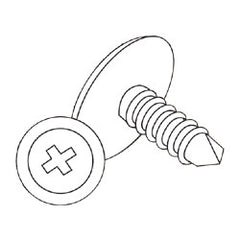 Erico SMS8 Wafer Head Sheet Metal Screw (Pkg. 1,000)