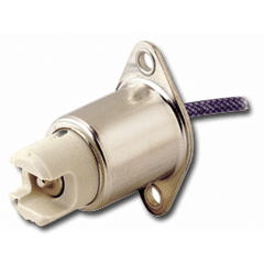 Leviton 555 Incandescent Quartz Lampholder with Rear Flange Mount