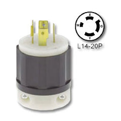 Leviton 2411 20 Amp Locking Plug