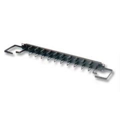 Middle Atlantic HCM-1V 1-3/4" (1 Space) Horizontal Cable Manager; Micro-Clip Style with End D-Ring