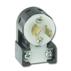 Leviton ML2-AP 15Amp, 125V, Grounding, 2-Pole, 3-Wire, MiniLock Locking Angle Plug