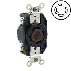 Leviton 2760 30 AMP 277/480V Non-Grounding Single Flush Receptacle