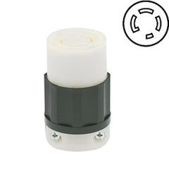 Leviton 2773 30 AMP 347/600V Black Nylon Non-Grounding Locking Connector