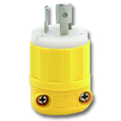 Leviton 47CM-20C 15Amp 125V Locking Plug, NEMA L5-15P