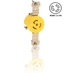 Leviton 47CM-10 15Amp 125V Single Locking Flush Receptacle