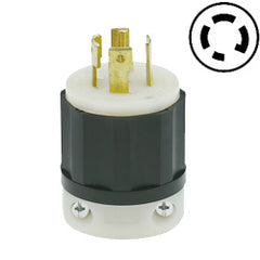Leviton 2831 30 AMP 347/600V Black Nylon Locking Plug with Grounding