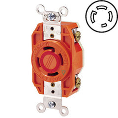 Leviton 2730-IG 30 AMP, 480V, V-0-MAX Single Flush Receptacle with Isolated Ground