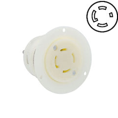 Leviton 2756 30 AMP 120/208V Non-Grounding Locking Flanged Outlet