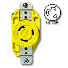 Leviton 26CM-20 30 Amp 250V Single Locking Flush Receptacle