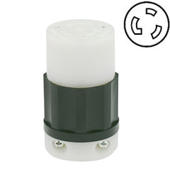 Leviton 2673 30 AMP 250V Black Nylon Non-Grounding Locking Connector