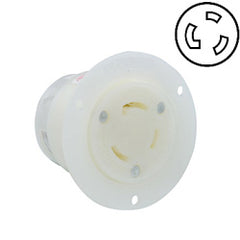 Leviton 2676 30 AMP 250V Non-Grounding Locking Flanged Outlet