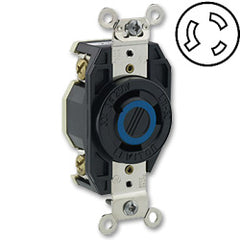 Leviton 2680 30 AMP 480V Non-Grounding Single Flush Receptacle