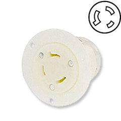 Leviton 2686 30 AMP 480V Non-Grounding Locking Flanged Outlet