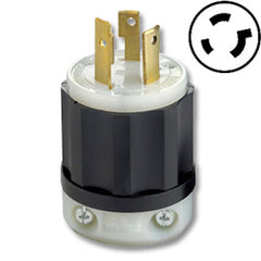 Leviton 2631 30 AMP, 277V, Black Nylon Locking Plug Pack of 100