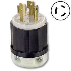 Leviton C2651 30 AMP, 600V, Black Nylon Locking Plug