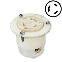 Leviton 2656 30 AMP 600V Locking Flanged Outlet with Grounding