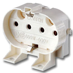 Leviton 23455 Twin Tube 2G11 Horizontal Snap-In Mounting, Bottum Push-In Wiring With Internal Shunt Connection