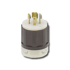 Leviton 2531 20 AMP 347/600V Black Nylon Locking Plug with Grounding