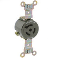 Leviton 4560 15 Amp 250 Volt Short Strap with Single Flush Receptacle