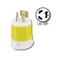 Leviton 4570 15Amp 250V, NEMA L6-15P Locking Plug