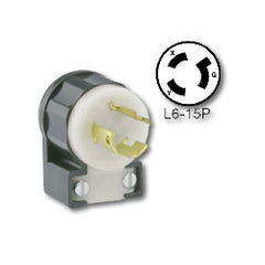 Leviton 4570-CA 15Amp 250 Volt, NEMA L6-15P Locking Angle Plug