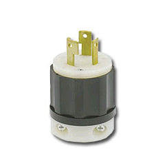 Leviton 2351 20 AMP 600V Black Nylon Locking Plug