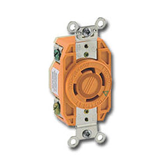 Leviton 2430-IG 20 Amp, 480V, Grounding, Single Flush Receptacle with Isolated Ground