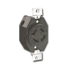 Leviton 2450 20 AMP 277/480V Non-Grounding Single Flush Receptacle