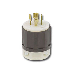 Leviton 2521 20 AMP 277/480V Black Locking Plug with Grounding