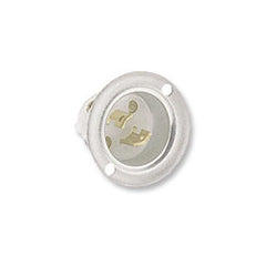 Leviton ML3-MB 15 Amp, 125/250V, Non-Grounding, 3-Pole, 3-Wire, MiniLock Flanged Metal Inlet