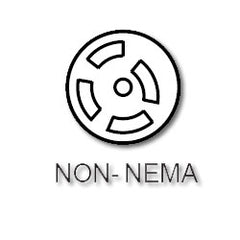 Leviton 3525-C 20 AMP, 250V, Non-Nema Locking Flanged Outlet