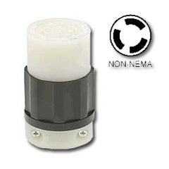 Leviton 7314-C 20 AMP,125/250V, Non-Nema Locking Connector