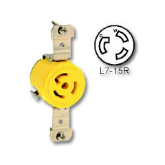 Leviton 47CM-60 15 AMP 277V Single Locking Flush Receptacle
