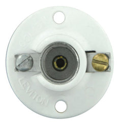 Leviton 10028 Candelabra Base Lampholder Urea Keyless Pony Cleat