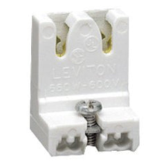 Leviton 13451-N Medium Bi-Pin Lamp Self-Locking: Slide-In, with Captive Nut