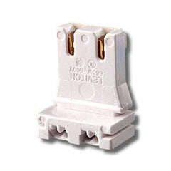 Leviton 13150-UR5 Low Profile, Slide-On for Medium Bi-Pin Lamps