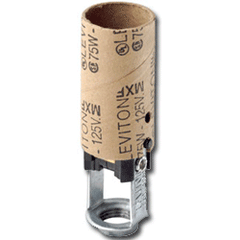 Leviton 10025 Candelabra - Solid Hickey Overall Height: 2"