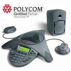 Poly 2200-07142-001 SoundStation VTX 1000 Conference Phone with Subwoofer and Microphones